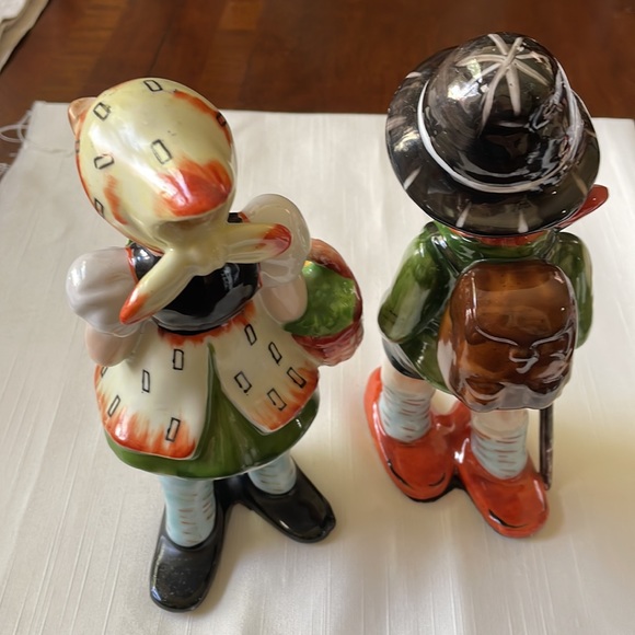 VTG Hummel like porcelain Boy & Girl figurine set made in Japan hand painted - Picture 7 of 9